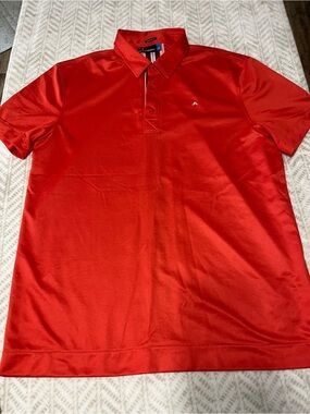 J.Lindeberg Red Men's Performance Polo XL